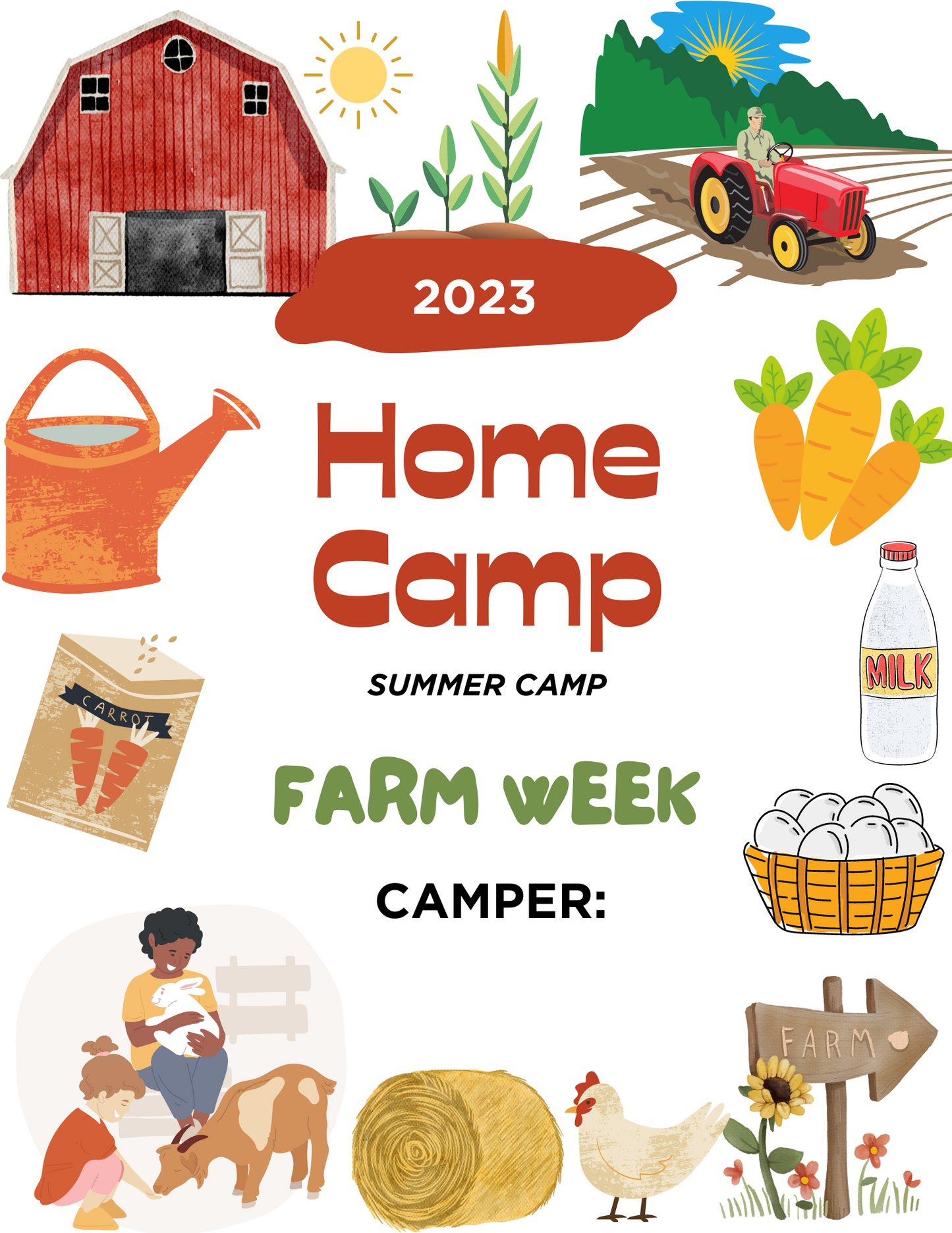 HOME CAMP- FARM WEEK