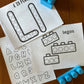 Alphabet Dots: Letter L