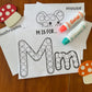 Alphabet Dots: Letter M