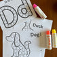 Alphabet Dots: Letter D