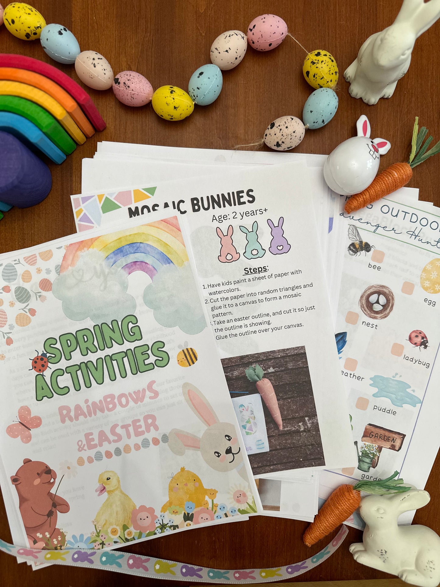 Spring Activities: Rainbows & Easter