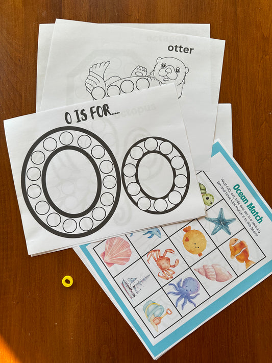 Alphabet Dots: Letter O