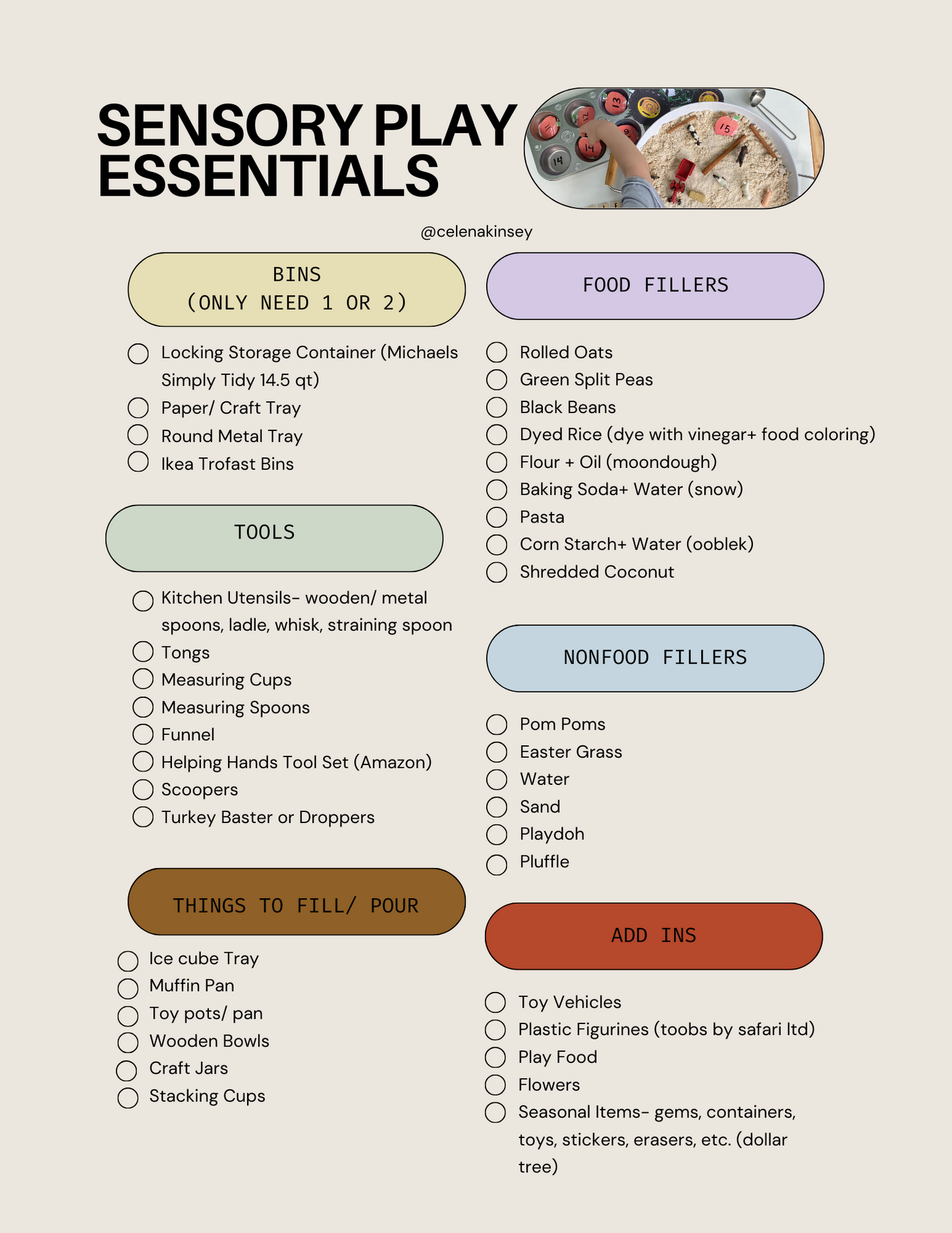 Sensory Play Essentials